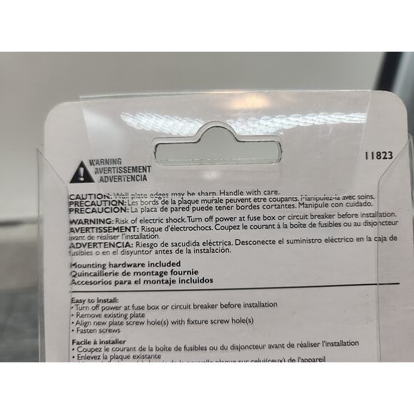 Single Decorator Face Plate Brushed Satin Pewter Brainerd 11823 2Pack [79] - Picture 6 of 9